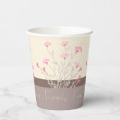 Feine Rosa Blüte Pappbecher (Links)