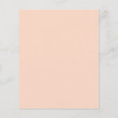 Feine rosa Wasserfarbe. Moderne Hochzeit I Flyer (Hinten)