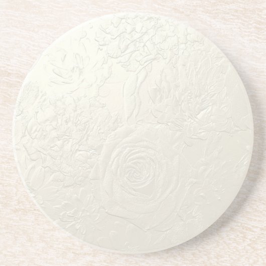 Feine Rose Getränkeuntersetzer (Vorne)