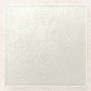 Feine Rose Glasuntersetzer