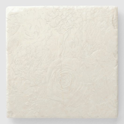 Feine Rose Steinuntersetzer (Vorderseite)