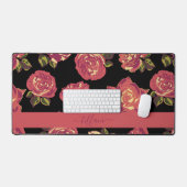 Feine Rosen in Blüte Schreibtischunterlage (Tastatur & Maus)