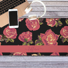Feine Rosen in Blüte Schreibtischunterlage
