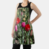 Feine rote und lila Tulpen Schürze (InSitu)