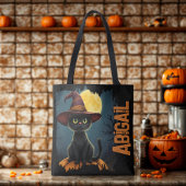Feine, scharf scharfe Hexenkatze-Trick-oder-Lecker Tasche