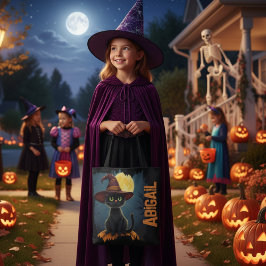 Feine, scharf scharfe Hexenkatze-Trick-oder-Lecker Tasche