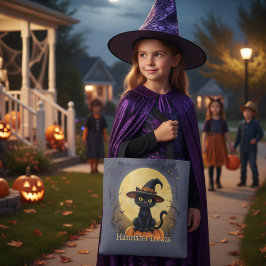 Feine, scharf scharfe Hexenkatze-Trick-oder-Lecker Tasche