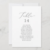 Feine Silber-Tischnummer-Seekarten (Rückseite)