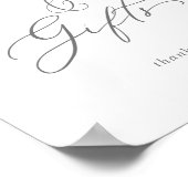 Feine Silberkalligraphie Karten und Geschenke Zeic Poster (Ecke)