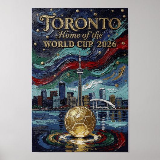 Feine Toronto-Fußballkunst 2026-Stadion  Poster (Vorne)