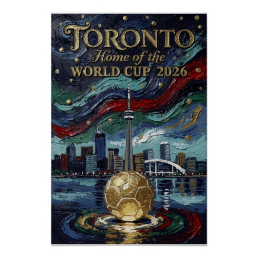 Feine Toronto-Fußballkunst 2026-Stadion  Poster (Vorderseite)