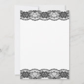 Feine und leckere Hochzeitseinladung (weiß) Einladung (Rückseite)