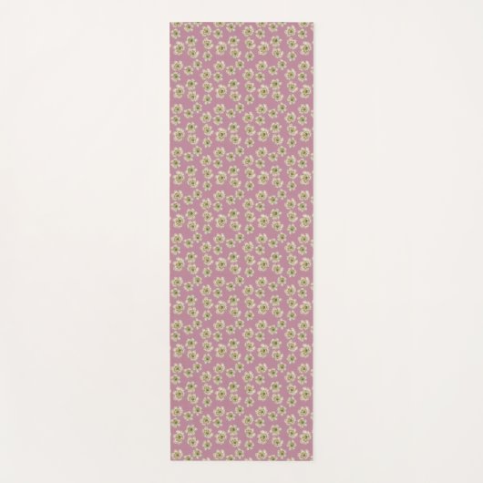 Feine Vintage Single-Blackerry-Blume Yogamatte (Vorderseite)