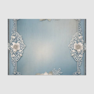 Feine Vintage Spitzen und Blüten Seidenpapier