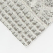 Feine weiße Spitze, textil nah-up. Fleecedecke (Ecke)