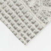 Feine weiße Spitze, textil nah-up. Fleecedecke (Ecke)