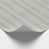 Feine weiße Spitze, textil nah-up. Geschenkpapier (Ecke)