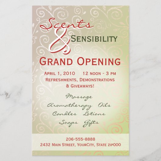 Feine Wirbel Flyer (Vorne)