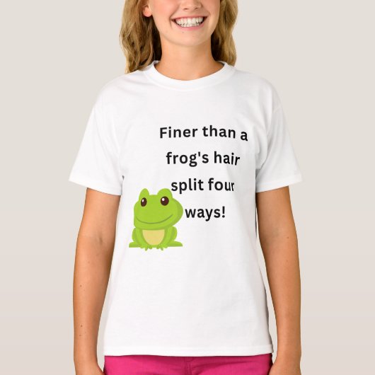 Feiner als die Haare eines Frosches spalten vier W T-Shirt (Vorderseite)