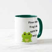 Feiner als die Haare eines Frosches spalteten sich Tasse (VorderseiteRechts)