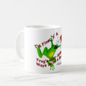 Feiner "n" das Haar eines Frosches Kaffeetasse (Vorderseite Links)
