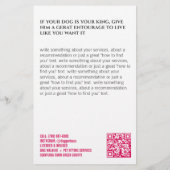 Feiner Schäferhandzettel  Flyer (Hinten)