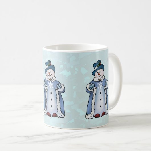 Feiner Schneemann Kaffeetasse (VorderseiteRechts)