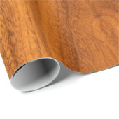 Feiner Teakholz-Furnier-Blattdruck Geschenkpapier (Rolleneckpunkt)