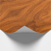 Feiner Teakholz-Furnier-Blattdruck Geschenkpapier (Ecke)