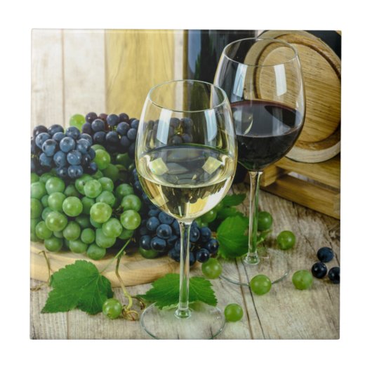 Feiner Wein, bis zur Perfektion gealtert Fliese (Vorderseite)