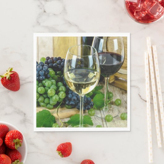 Feiner Wein, bis zur Perfektion gealtert Serviette (Beispiel)