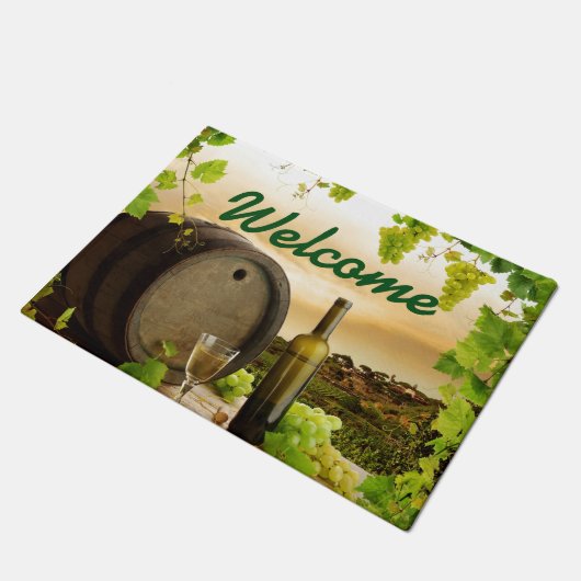 Feiner Wein Fußmatte (Schrägansicht)