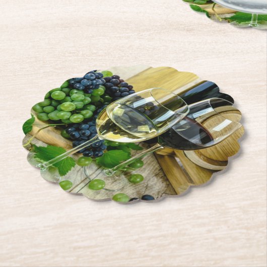 feiner Wein, nach Perfektion gealtert, Untersetzer (angewinkelt)