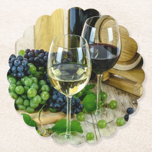 feiner Wein, nach Perfektion gealtert, Untersetzer (Vorderseite)