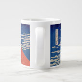 Feiner Wind, klarer Morgen (Red Fuji) Jumbo-Tasse (Rückseite)