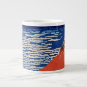 Feiner Wind, klarer Morgen (Red Fuji) Jumbo-Tasse (Vorderseite)