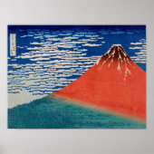 Feiner Wind, klarer Morgen (Red Fuji) Poster (Vorne)