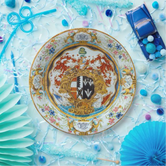 Feines Abendessen mit Hochzeitsmahl Pappteller (Party)