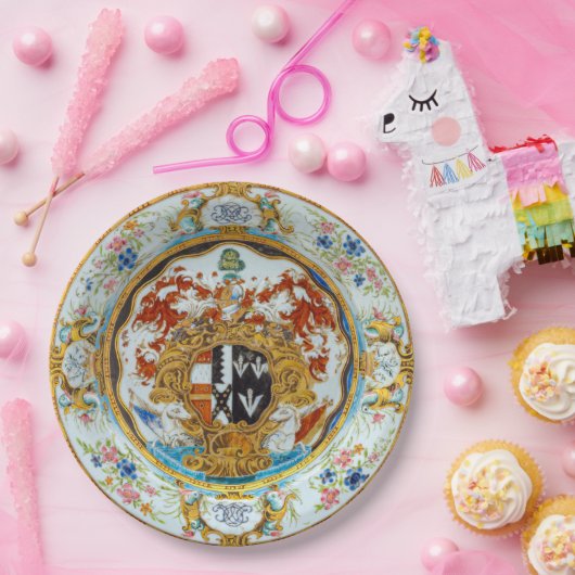 Feines Abendessen mit Hochzeitsmahl Pappteller (Party)