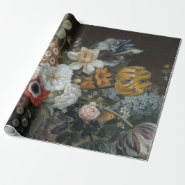 Feines BlumenDecoupage Plakat Geschenkpapier