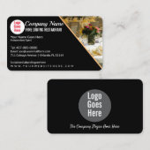 Feines Dining Eatery Catering Restaurant Vorlage B Visitenkarte (Vorne/Hinten)