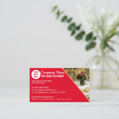 Feines Dining Eatery Catering Restaurant Vorlage Visitenkarte (Stehend Vorderseite)