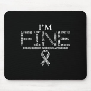 Feines Ehlers-Danlos-Syndrom Eds-Bewusstseins-Zebr Mousepad