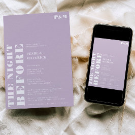 Feines einfaches Probe-Dinner Einladung