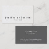 Feines, elegantes Licht minimalistisch Visitenkarte (Vorne/Hinten)