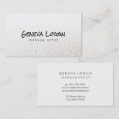 Feines, elegantes Licht minimalistisch Visitenkarte (Vorne/Hinten)