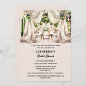 Feines Essen im Freien Tischleinen Einladung (Vorne/Hinten)