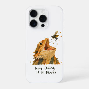 Feines Essen, wenn es sich bewegt Bartagamen-Kunst iPhone 16 Pro Hülle