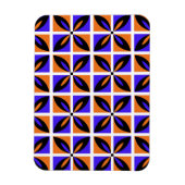Feines geometrisches Blumendesign Magnet (Vertikal)