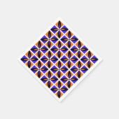 Feines geometrisches Blumendesign Serviette (Ecke)